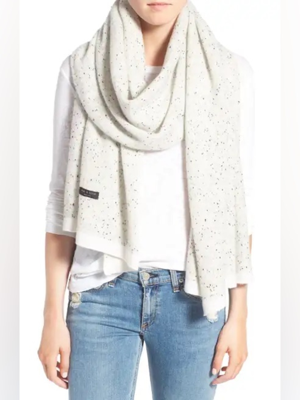 Rag & Bone Tamara Speckled Cashmere Scarf